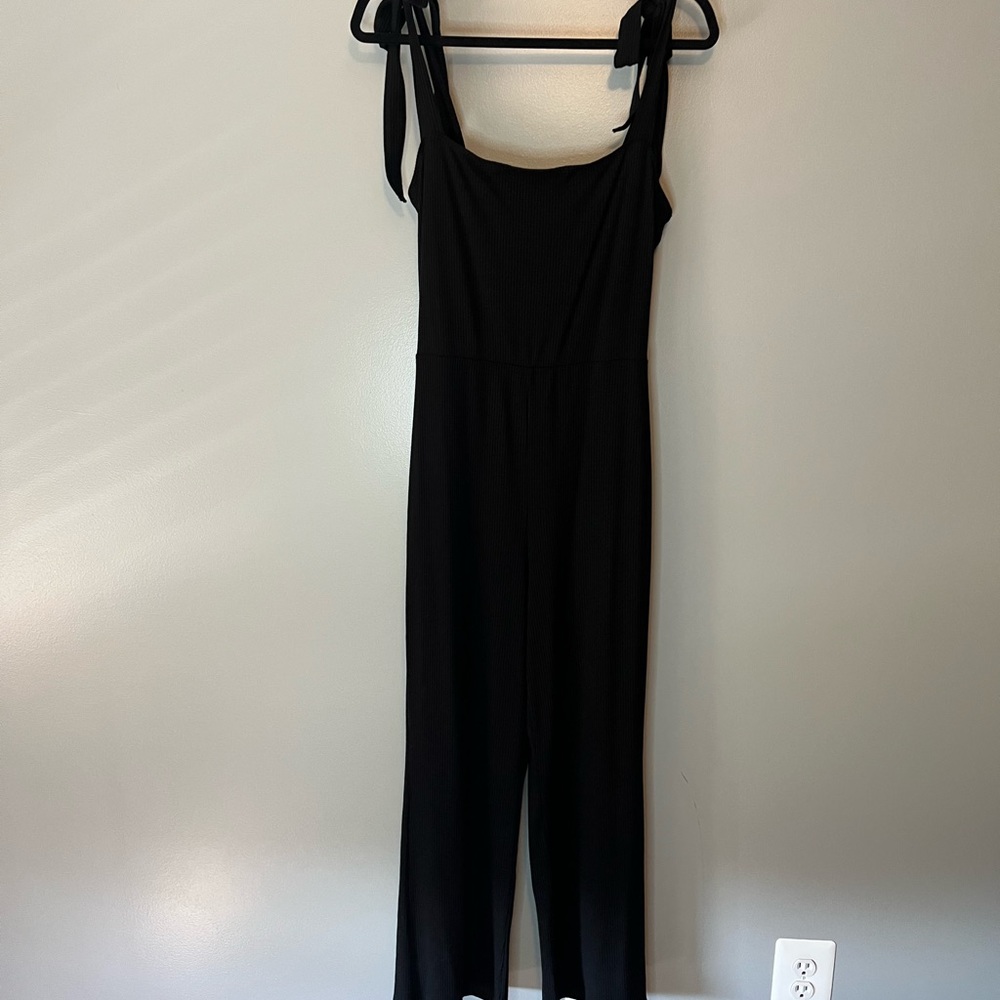 NWOT Reformation Jeans black sleeveless jumpsuit size L - Picture 10 of 11